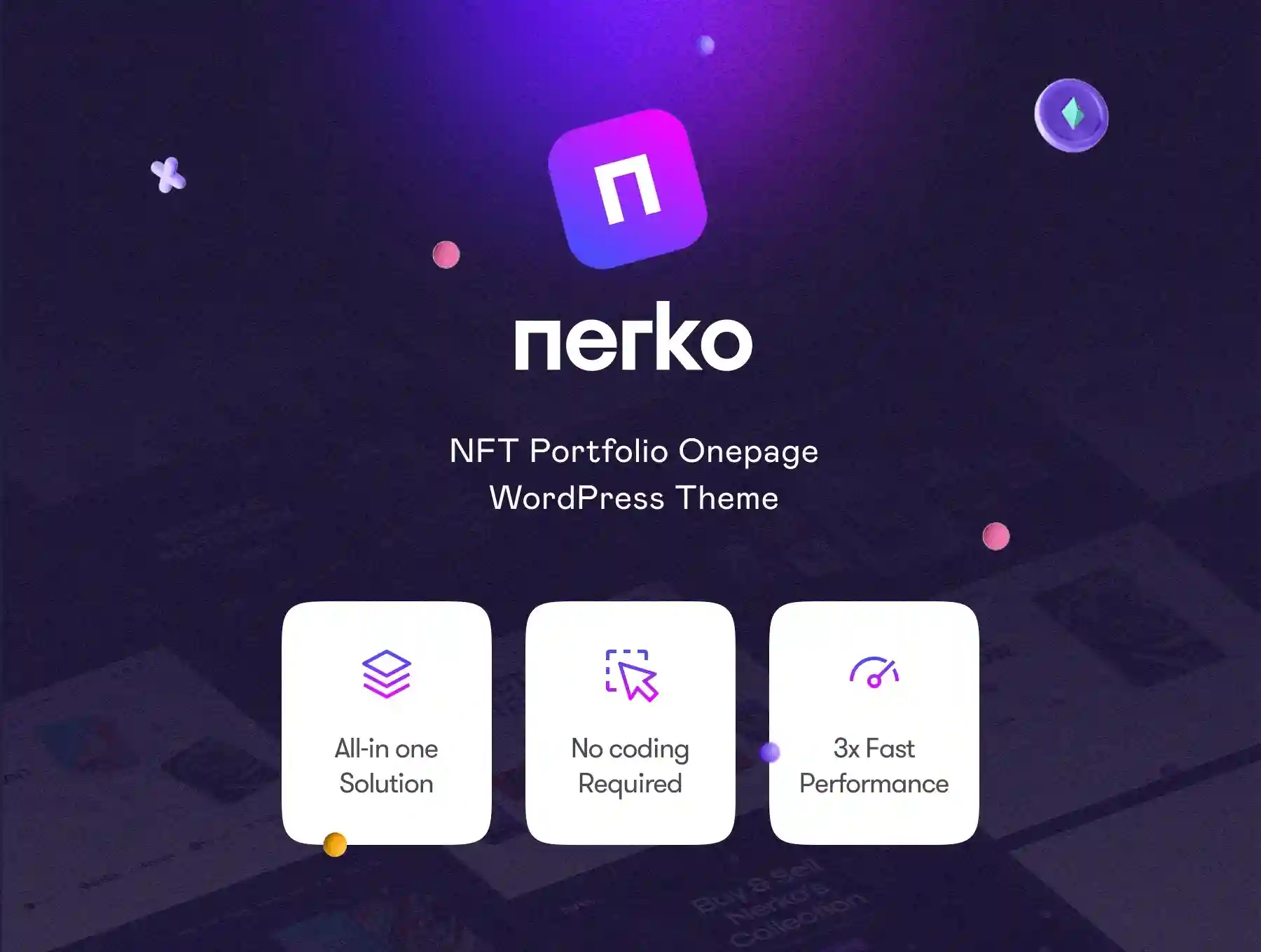 NFT Portfolio WordPress Theme