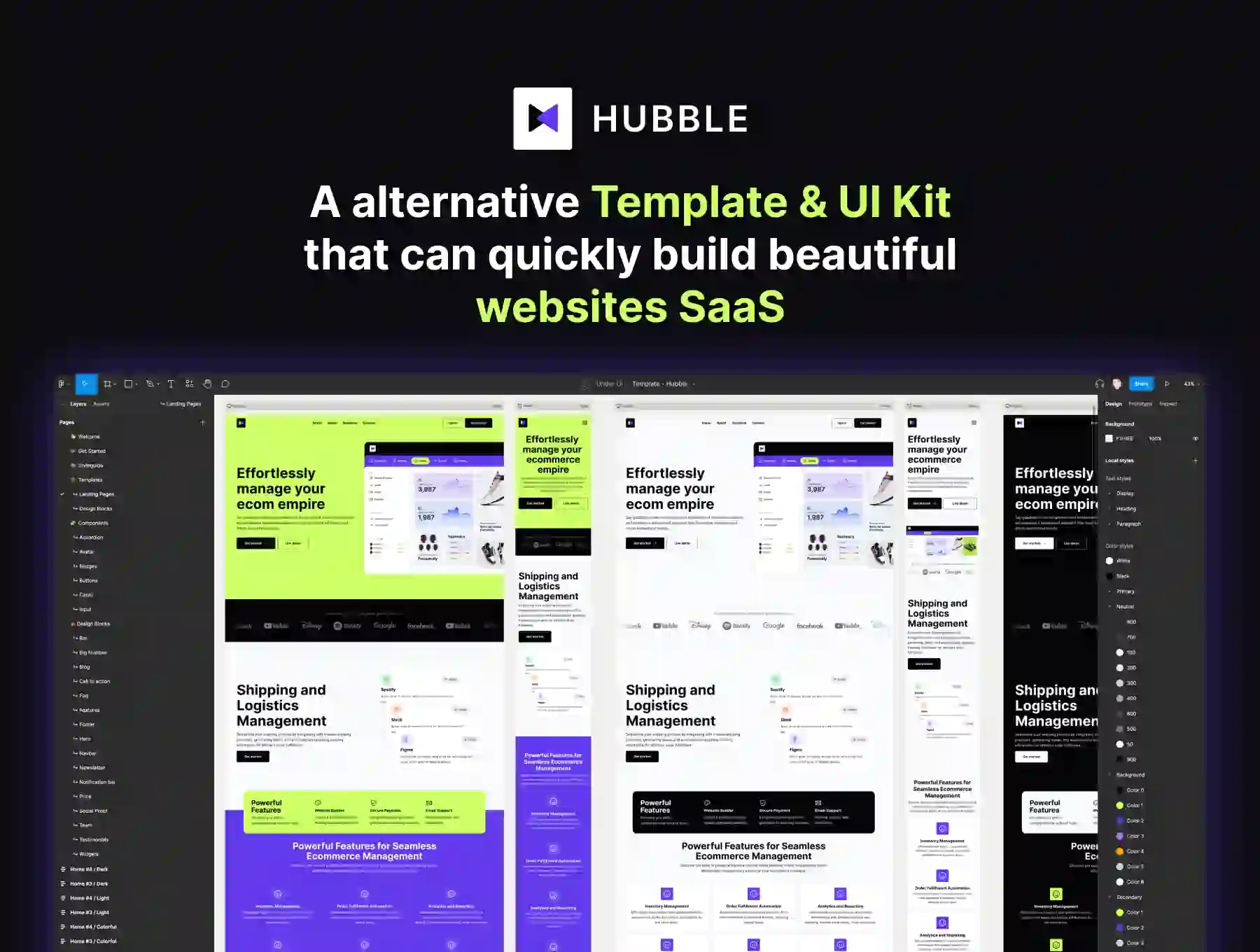 Hubble: SaaS Landing Page UI Kit