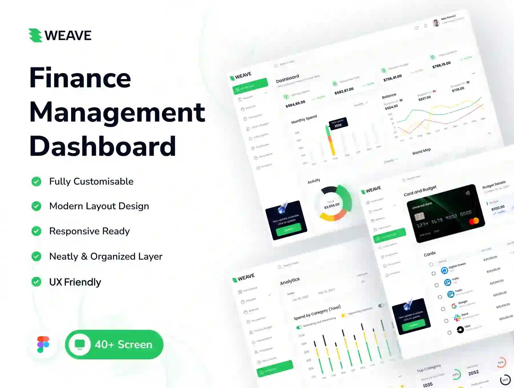 Banking Management Dashboard UI Kit